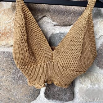 NEW COLLECTION KNIT TOP CAMEL-0