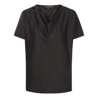 KARMAMIA PEONY BLOUSE BLACK-0