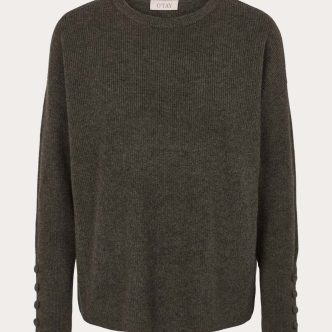 O'TAY NELLIE CASHMERE SWEATER ARMY-0
