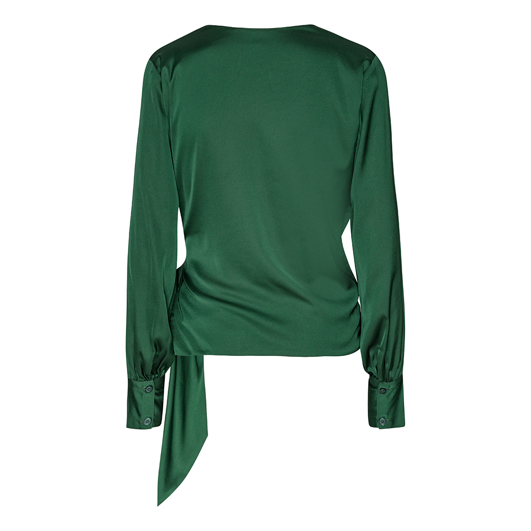 Karmamia ines blouse hunter green | KØB HER
