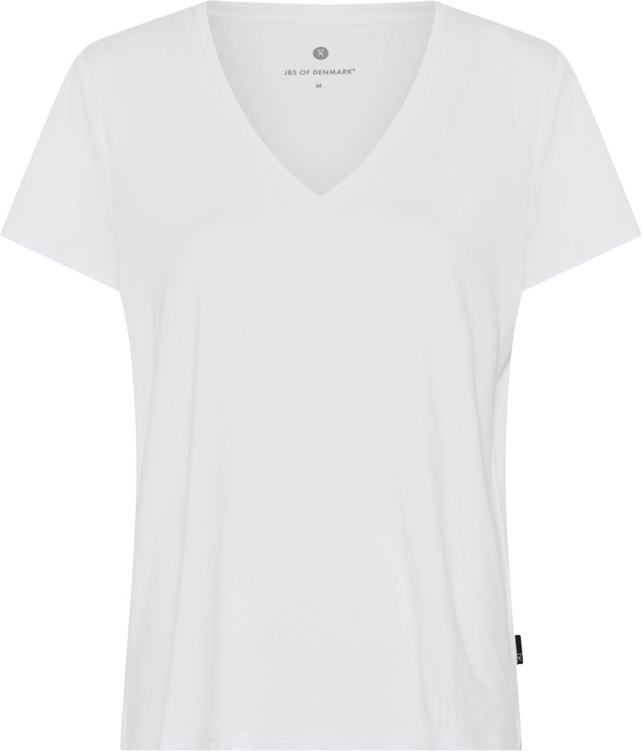 Jbs of denmark v neck t-shirt white