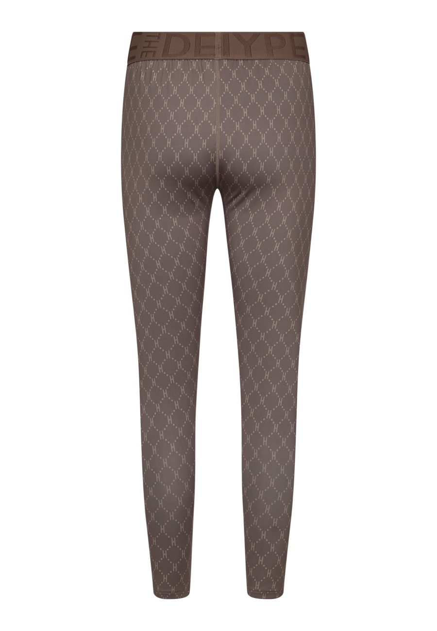 Hype the detail printed legging brown - Image 2