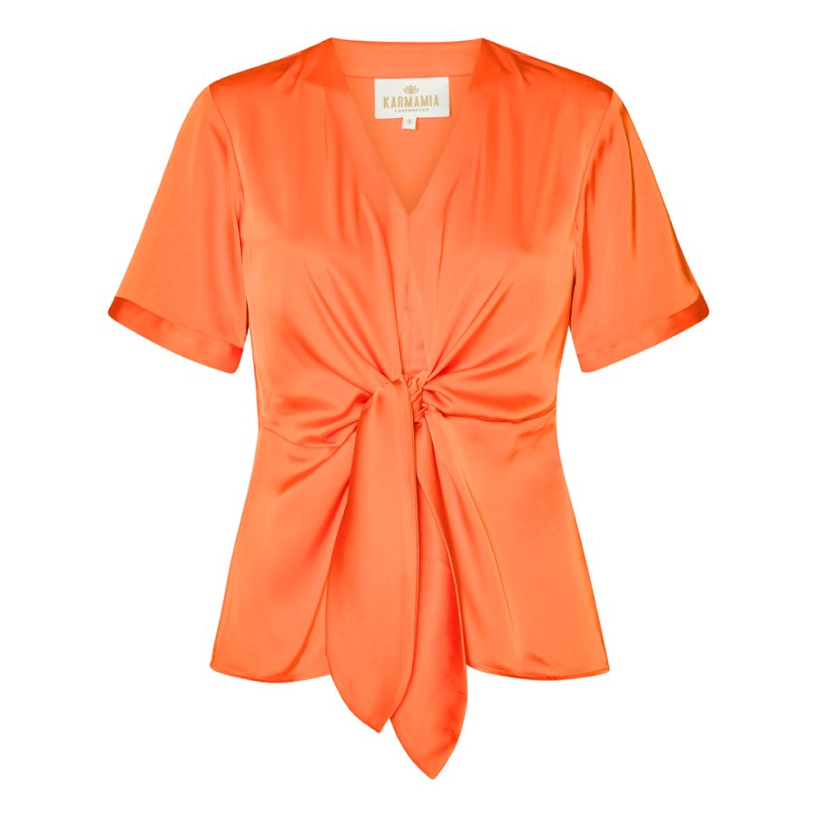 Karmamia blair blouse short semi rich orange